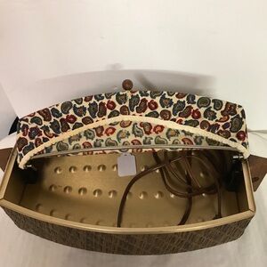 Salton Hot Tray Electric Bun Warmer Woven Basket Fabric Covering